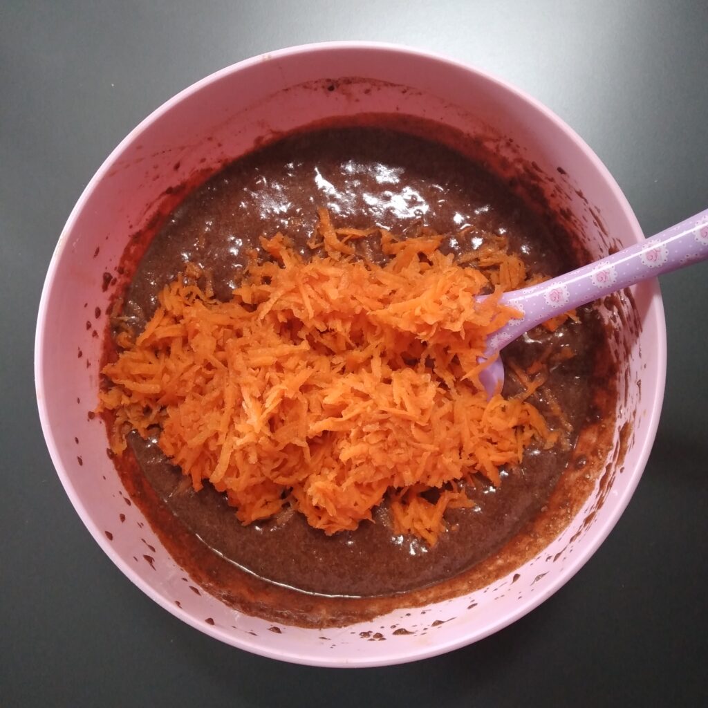 Морковный кето кекс с грецкими орехами рецепт